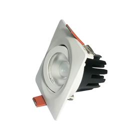 DM202800  Bama S 15 Powered by Philips 15W 1350lm 3000K 60° Engine, 350mA, White,Adjustable Recessed Square Spotlight,IP20.